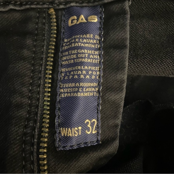 Gas Jeans Anders Slim Fit Men's Black Denim W32 x L30 Classic Style - Picture 3 of 12